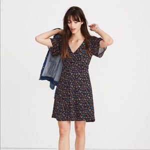 Cross- front mini dress